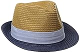 Mud Pie Baby Boys ' Straw Fedora カラー: ブルー