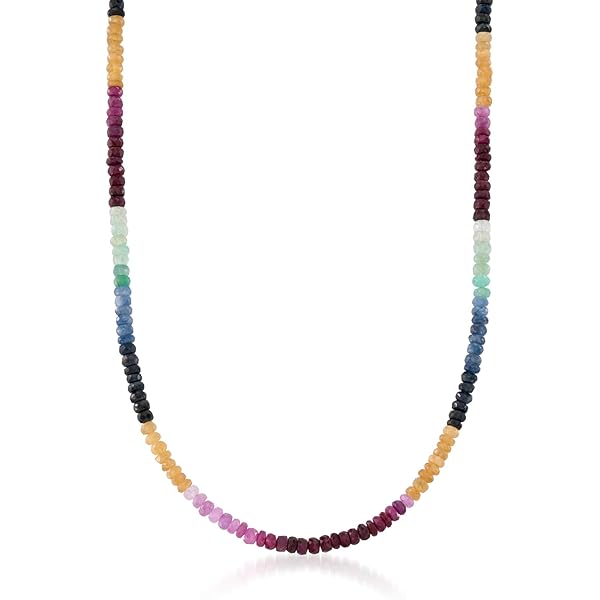 Amazon | ross-simons 64.80 CT t.w.エメラルドビーズネックレス