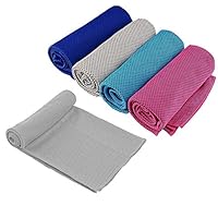 JPSTAR スポーツタオル 冷却タオル 速乾タオル 軽量 超吸水 抗菌防臭 ひんやり UVカット 運動会 スポーツ ビーチ 水泳 ヨガ ジム 登山 アウトドア 炎天下作業 熱中症対策 猛暑対策