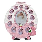 ベビー フォトフレーム 12ヶ月 ベビーフレーム 写真立て 丸型 32.5cm×24cm