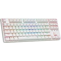 Amazon | IROK FE87 ゲーミングキーボード 赤軸 RGB 静音 87キー