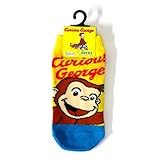 おさるのジョージ グッズ 靴下 メール便配送 黄色×水色 ソックス くつした Curious George キュリアスジョージ キッズソックス 子供用 男女兼用 12710【即日・翌日発送】