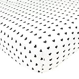 Premium Fitted Cotton Crib Sheet / Toddler Sheet Smitten by Copper Pearl by Copper Pearl