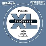 D'Addario ダダリオ ベース用バラ弦 プロスティール .030 PSB030 【国内正規品】