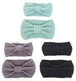 gellwhu Mom and Meヘッドバンド赤ちゃん女の子ニット暖かいHeadwrapノットヘアセット