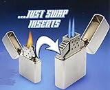 Blazer 189-9201 Top-Z Dual Torch Flame Lighter Insert, White/Silver [並行輸入品]