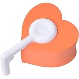 ドアストッパー ハート型 (２個セット/紫 黄 オレンジ ３色からお選びください) ドアストッパー玄関 室内 ドア ストッパー 赤ちゃん ゆびはさみ防止 ハンディドアストッパー ドアロック 扉ストッパー 【5GOSTORE】 (オレンジ)