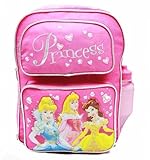 Backpack - Disney - Princess - Large Backpack with Water Bottle - Pink [並行輸入品]