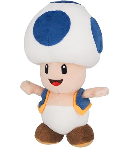 Amazon.co.jp: 【スーパーマリオ】[AC31]ぬいぐるみ／S（あおキノピオ