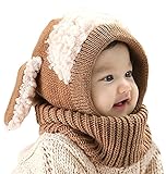 （デマ―クト）De.Markt かわいい ウサギ 風 ニット帽 ニット帽子 ベビー キッズ 赤ちゃん 子 子供 用 かわいい 防寒 首まで保護して 4か月～3歳