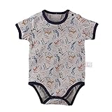 Baby Nest ベビー服 プリント 半袖ボディースーツ ロンパース 女の子 男の子 コットン100% 9-12M
