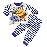 アンパンマン パジャマ 長袖 あったか素材 裏毛起毛 スェットパジャマ 秋物 冬物 子供用 Anpanman j-ea2826 95cm ブルー