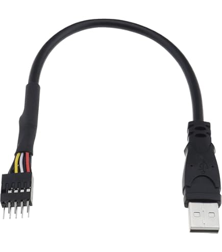 Computer Motherboard 9Pin USB Header To Dual 9pin Female Extension Cable 1 To 2