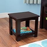 KidKraft Addison幼児用木製サイドテーブル、エスプレッソ