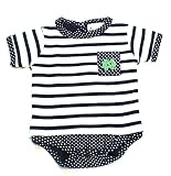 Infants Notre Dame Fighting Irishストライプ/ピンドットクリーパー