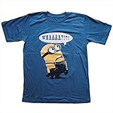 【並行輸入品】Minion/ミニオン 怪盗グルー プリントTシャツ ムービーＴシャツ アニメキャラTシャツ ネイビー Mサイズ 男女兼用 ～Lサイズは短めワンピースとしても人気～