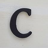 シンプルブラック! 真鍮レター45mm　小文字　アルファベット c