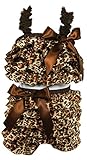 Stephan Baby Ruffled Flapper Top and Diaper Cover, Cheetah Print, 18-24 Months