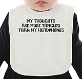 My thoughts are tangled ネクタイを有する有機ビブ Medium