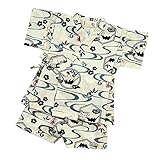 キッズ 男の子 子供 和柄 甚平 日本製 七夕 夏祭り j-71572 95cm オフ