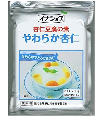 Amazon.co.jp: 伊那食品 杏仁豆腐の素（杏仁ー10） 750g(約50人前