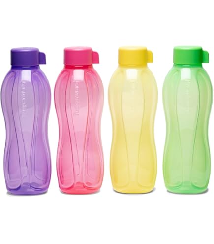 Amazon | Tupperware Aquasafe 310ml ボトル (4本セット) | Tupperware