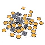 ランフィー　50個タクトスイッチSMT SMDタクティルメンブレンスイッチプッシュボタンSPST-NO 4x4x0.8mm