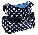 The Miracle Bag CHIC Range sac à langer - Bebe Sac Noir Polka - Baby Changing Bag de la Grande Breta