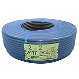テイコク ビニルキャブタイヤコード VCTF 2CX2SQ 灰色 100m巻