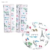 (ボリボンウーフ)boribon oeuf ベルトカバー/よだれカバー/よだれパッド/サッキングパッド(プラン/ロンドン/パリ柄)/パリ