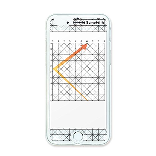 GameWith 監修 グリッドケース iphone6/6s用 ブラック スマホケース 液晶保護フィルム付き