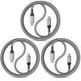 ZeroneTeck 40Gbps USB Cケーブル 3.3フィート 3本パック
