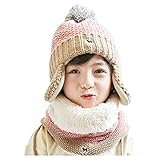 スヌード 子供 女の子 毛糸 ふわふわ柔らかい ネックウォーマー キッズ 男の子 かわいい 防寒 秋 冬 ベビー用 マフラー 小学生 男女兼用 防寒対策 (スヌード, ピンク)