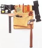 Custom Leathercraft IP489X Suede Nail and Tool Bag with Poly Web Belt, 3-Pocket [並行輸入品]