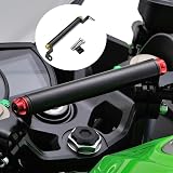 バイク用 クランプバー スマホ ホルダー 対応車種 カワサキ ニンジャ400 ニンジャ250 Z400 Z250 専用NINJA400 NINJA250 (ゴールド)