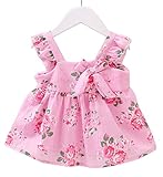 YY-Natuhi ベビー服 子供服 女の子 ワンピース ドレス キッズ 女児 かわいい ふわふわ スカート 入園式 卒園式 赤ちゃん 七五三 発表会 ベビースーツ 春夏 ノースリーブ 花柄 フレア 