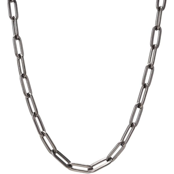 Amazon | [silver KYASYA]純チタン ネックレスチェーン 幅4mm 細