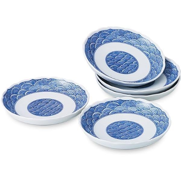 487 大倉陶園十二支小皿皿立て付き巳1 戌2 未使用