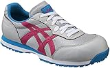 アシックス安全靴限定色　FIS32L　ライトグレー×ピンク　asics (26.5cm)