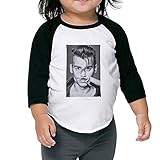 かわいい ボーイとガール ジョニー デップ ポスター Ｔシャツ タイツ Black Size 4 Toddler