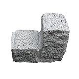 ピンコロ2連 6個セット 石 フェンス 花壇 ガーデン 庭 ガーデニング 擬木 ガーデニング 雑貨