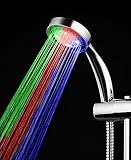 Mutter お風呂が楽しくなる 七色に光る シャワーヘッド 電池不要 LED