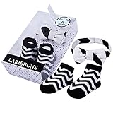 LaRibbons ベビー ボーイ ソックス & 蝶ネクタイ 新生児 赤ちゃん ギフト セット (セット 2)