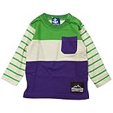 【秋冬春対応】 Bateau Bleue(バトーブルー) 天竺切替長袖Tシャツ 90cm/Gn NO.AH-1661407