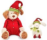 Bunnies By The Bay Plush Christmas Elves Red (2 Piece Set ) [並行輸入品]