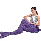 Warm and Soft All Seasons Mermaid Blanket Sofa Quilt Living room blanket (Medium Adult, 180*90CM) [並