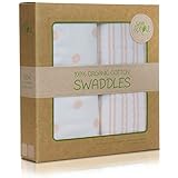 WeeSprout Organic Cotton Muslin 47-by-47-Inch Swaddle Blankets by WeeSprout