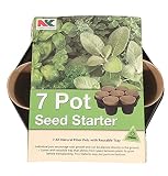 Jiffy-Ferry Morse Seed Circular Tray With Seed Starting Pots 7 Pack Brown PFB7