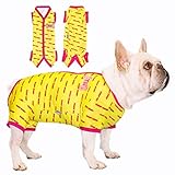 TONY HOBY【ブランド開発】犬術後服 オス 犬用パジャマ 4脚ロンパース 軽くて快適 犬術後ウエア 皮膚保護 犬の介護服