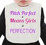 Pitch Perfect Perfection Slogan ネクタイを有する有機ビブ Medium